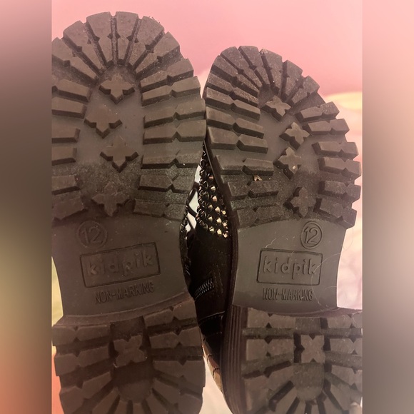 kidpik Black and Silver Kids Boots - Picture 6 of 7